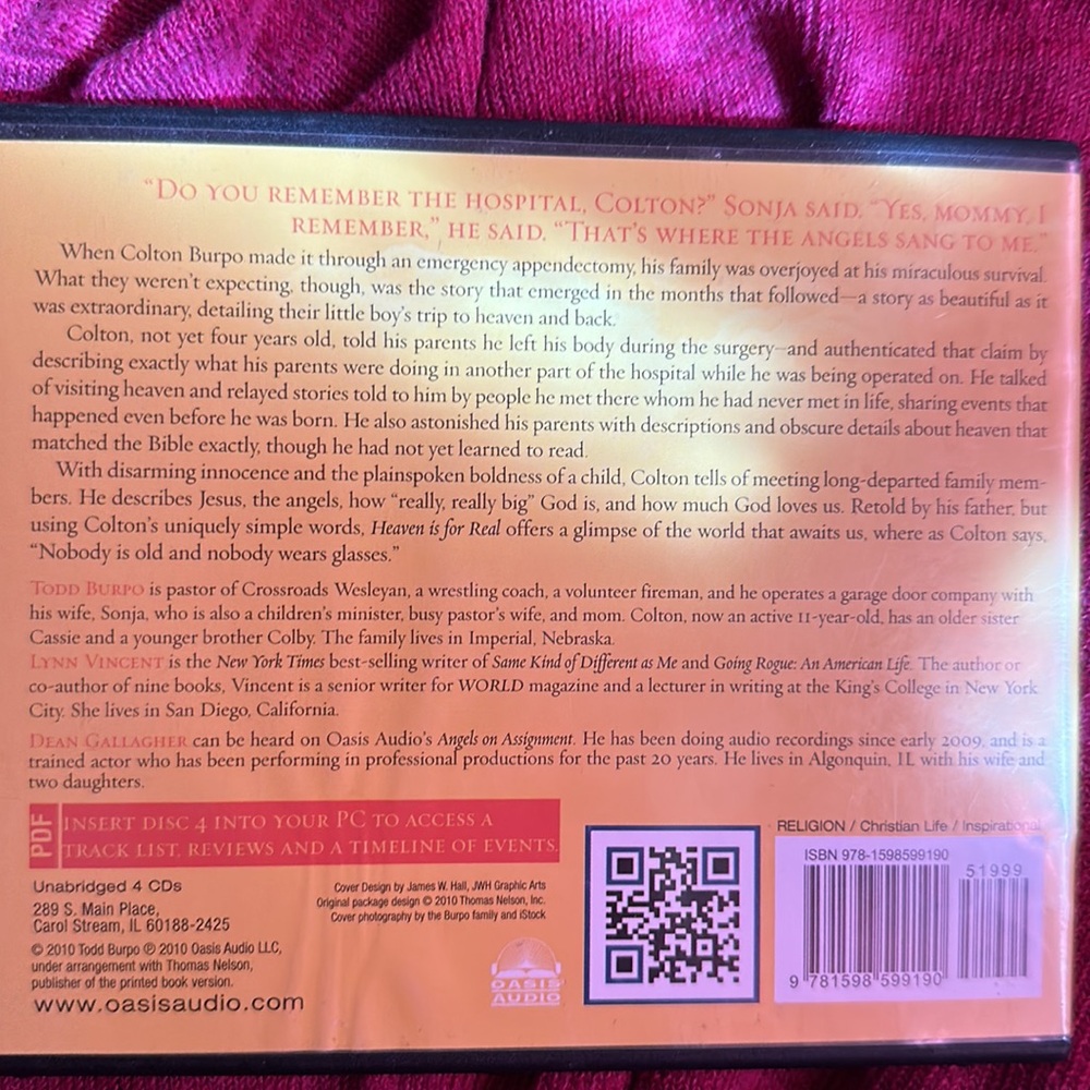 AUDIO BOOK Heaven if for real plus PDF by Todd Burpo including interview - Picture 5 of 16